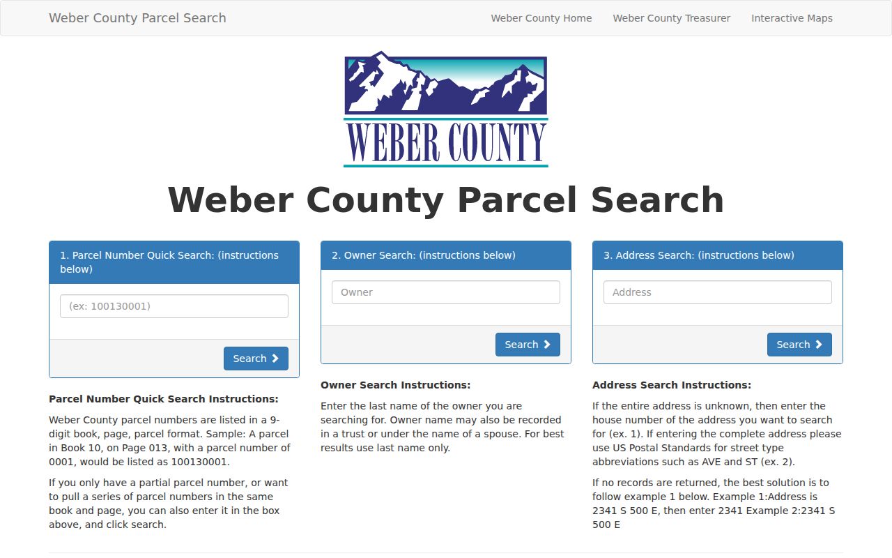 Roy Weber County property search