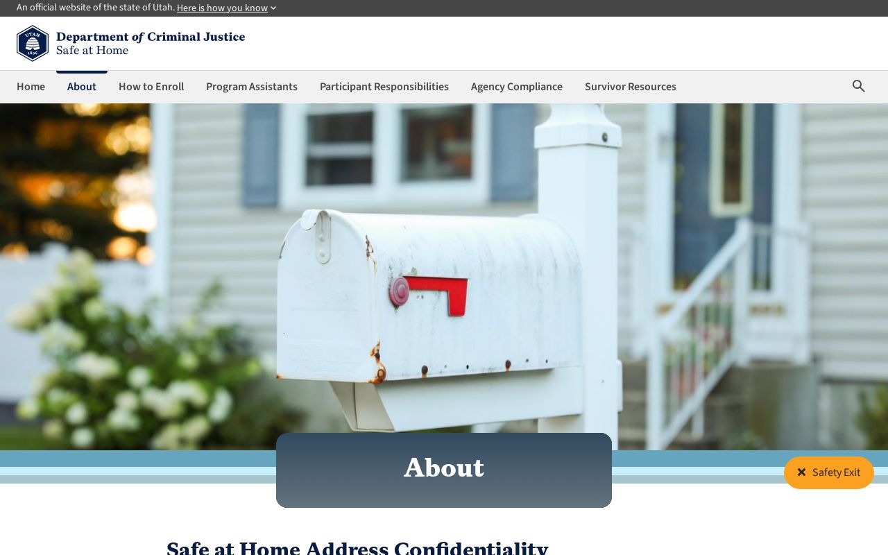 Roy neighbors Utah Safe at Home protected address program